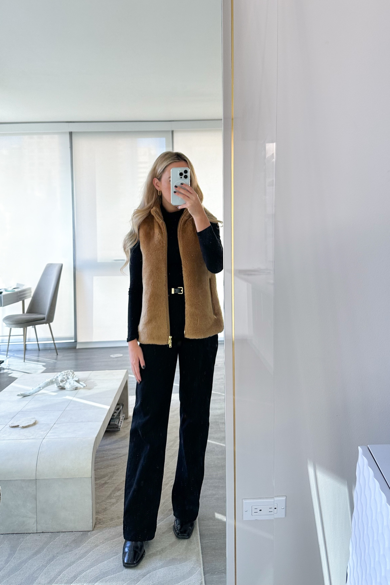 flare jeans
black denim outfit
black boots
winter outfit
gold hoop earrings
fur vest outfit 
holiday party
Outerwearr
Thanksgiving outfit
Christmas outfit 

#LTKHalloween #LTKHoliday 

#LTKparties #LTKfindsunder100

#LTKSeasonal #LTKStyleTip #LTKParties