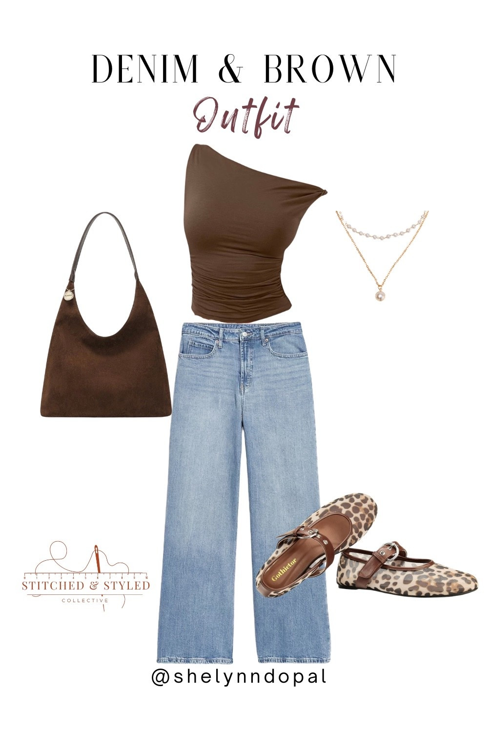 Casual outfit inspiration with denim and brown. Perfect for those upcoming spring days 

#LTKootd