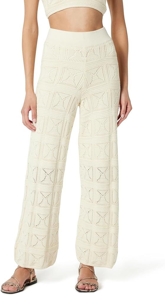 The Drop Women's Diza Pull-On Flare-Leg Crochet Pant | Amazon (US)