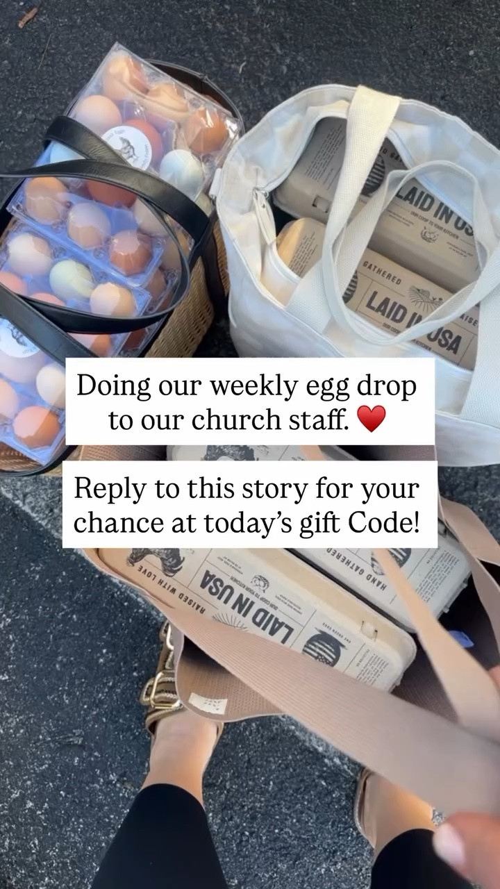 Doing our weekly egg drop to our church staff. ♥️

Reply to this story for your chance at today’s gift Code!