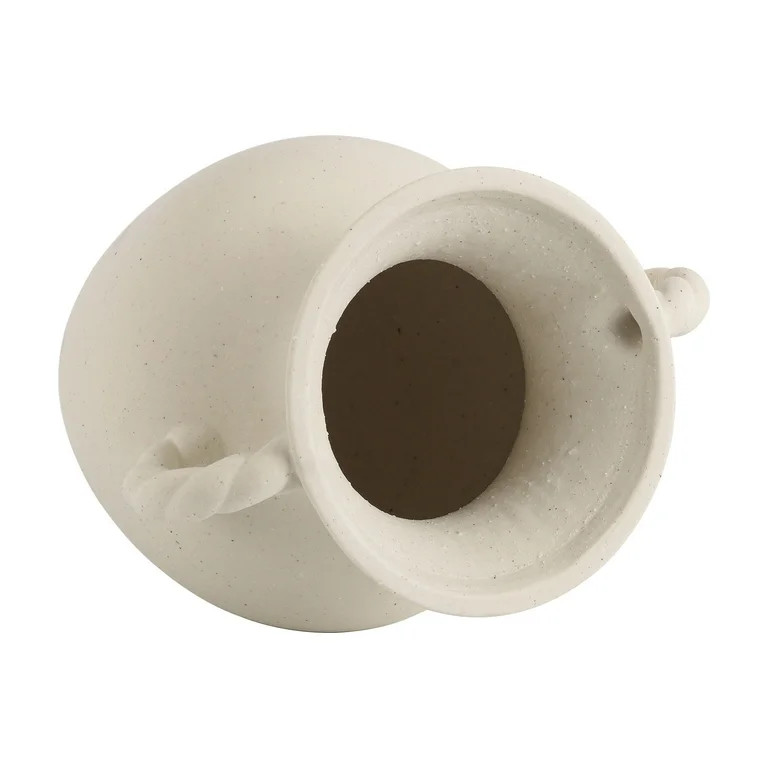 Home Decor Collection Sterling & Noble Home Off-White Ceramic Tabletop Vase with Knotted Design H... | Walmart (US)