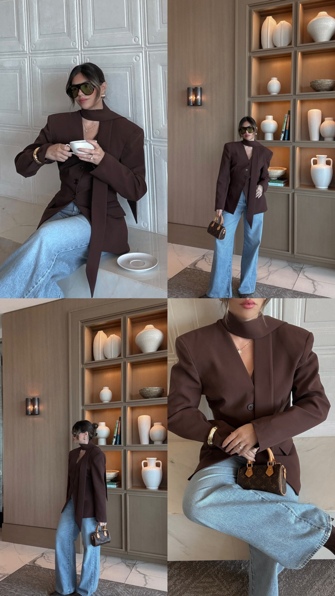 Scarf blazer