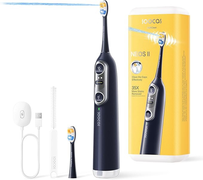 Soocas NEOS II - Electric Toothbrush with Water Flosser, Sonic Electric Toothbrush for Adults, Co... | Amazon (US)