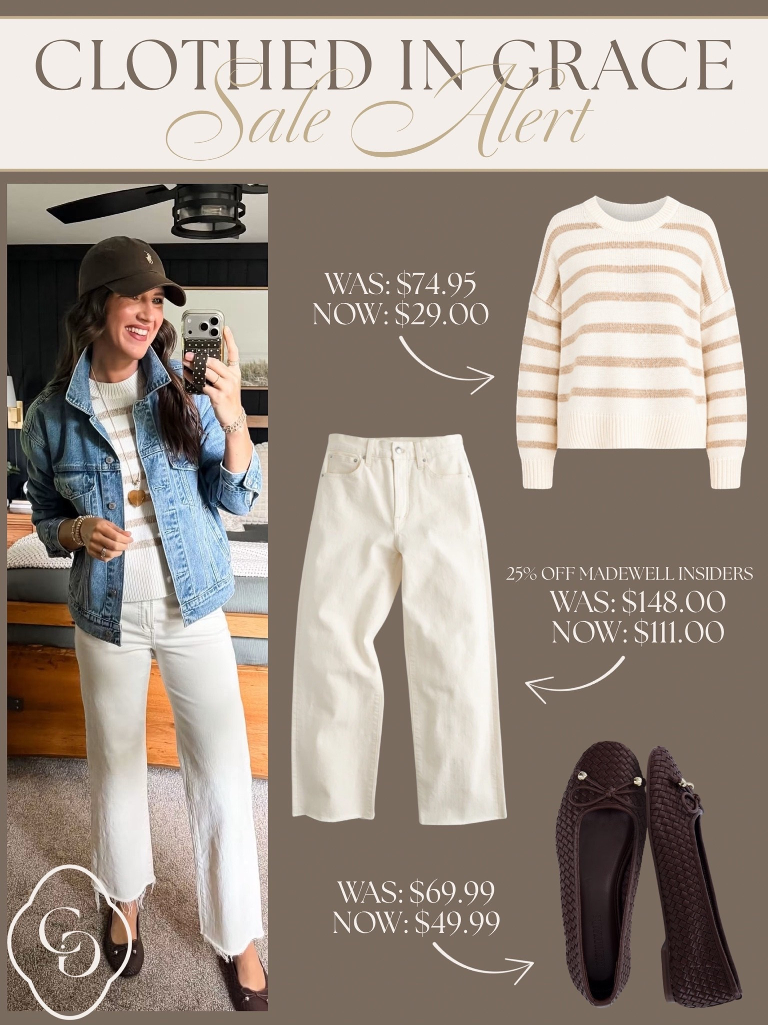 One of my favorite outfits from the capsule is on sale!

Top - medium
Jeans - size 27 long 
Jacket - xs/sm