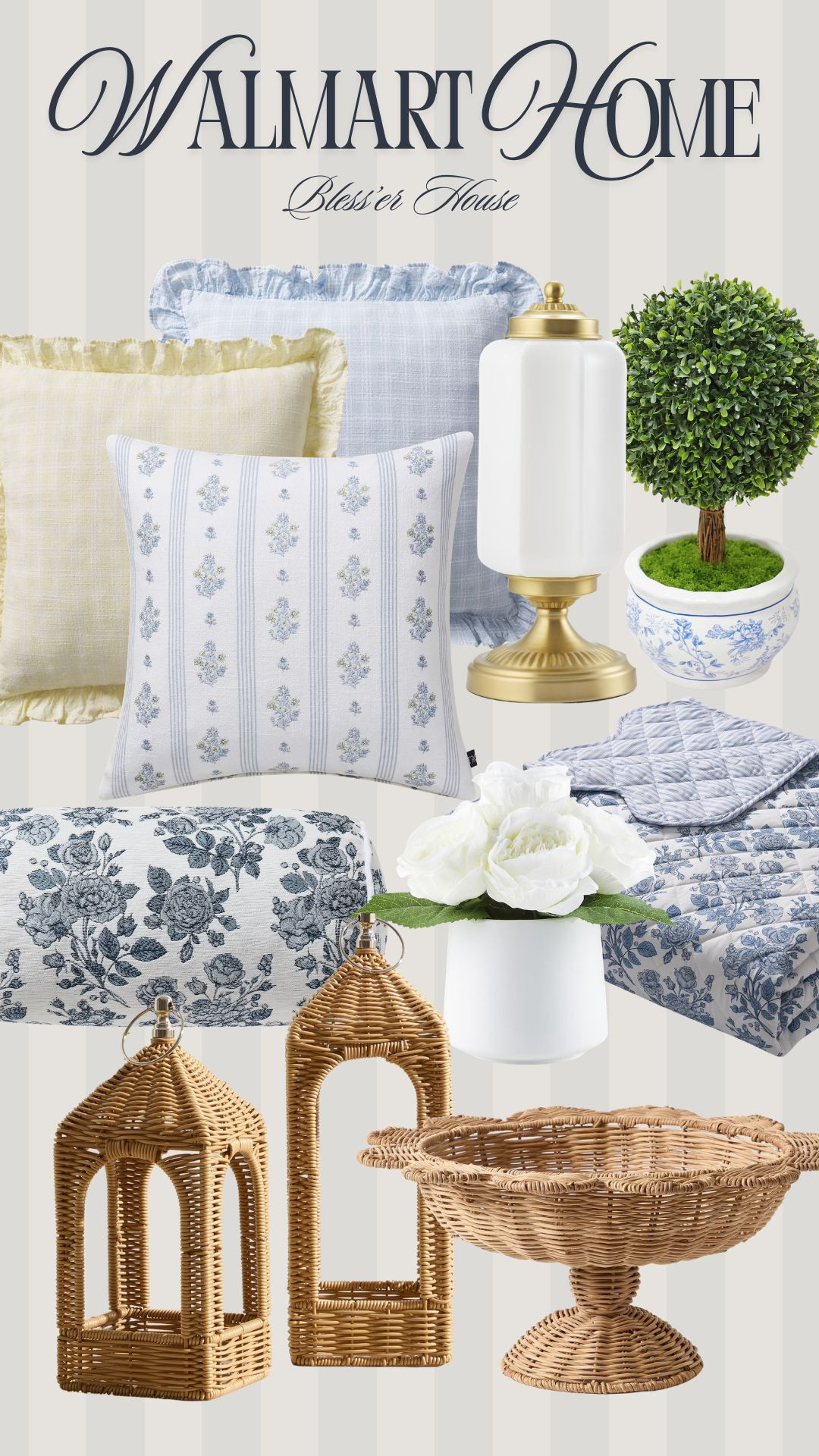 New Walmart Finds! 

rattan bowl lanterns my texas house blue and white walmart  

 #LTKSeasonal