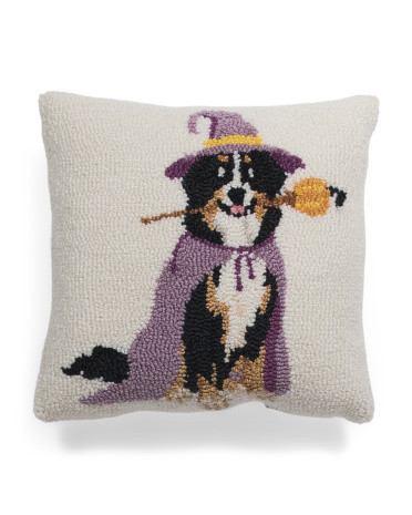 14x14 Bernese Mountain Witch Wizard Costume Hook Pillow | TJ Maxx