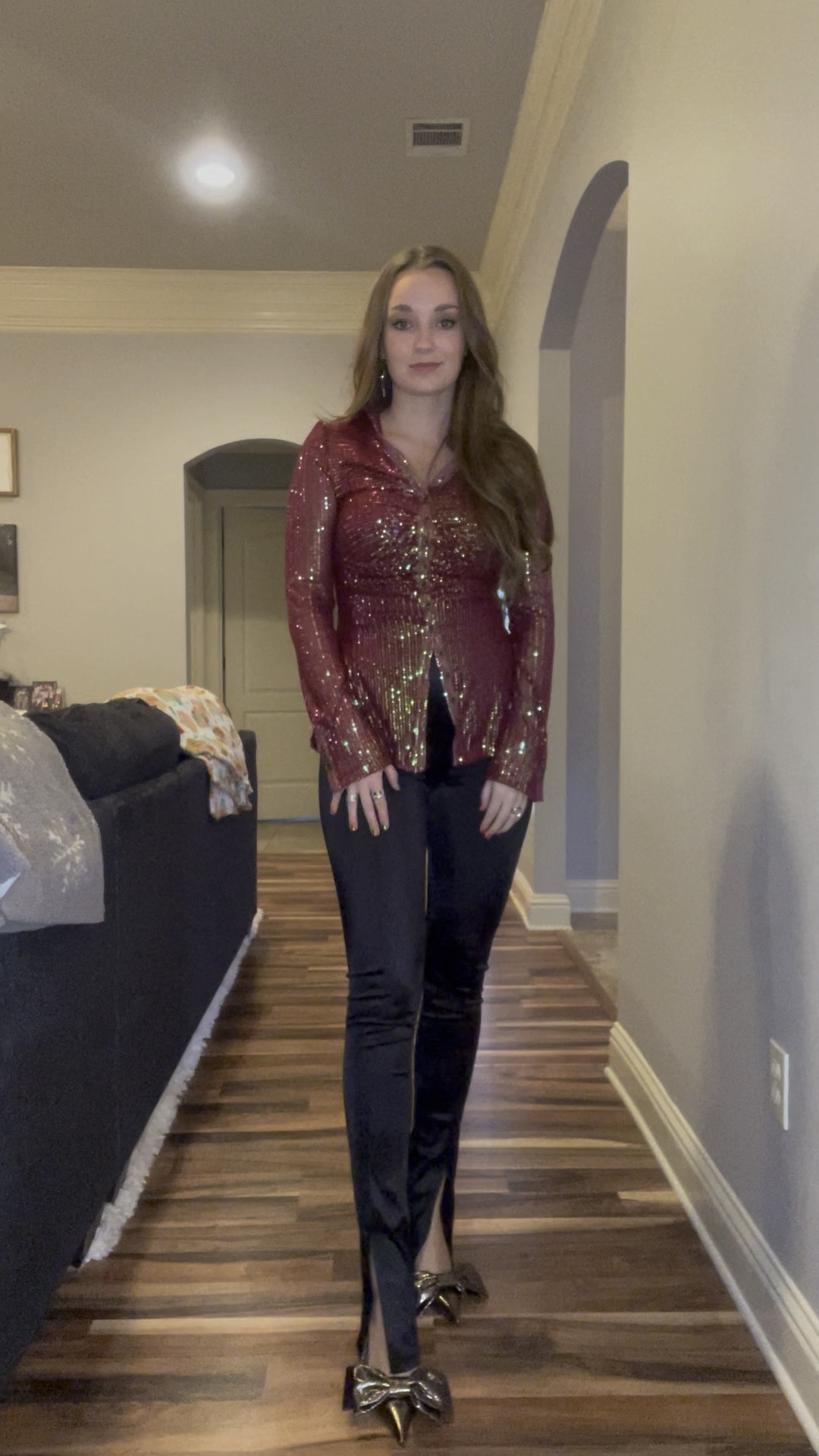 Christmas Party Outfit! Shoes and pants are from Zara!

#LTKHoliday #LTKshoecrush #LTKstyletip