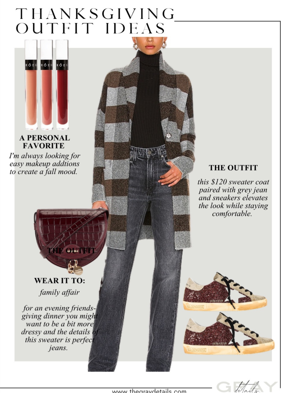 Thanksgiving outfit idea, fall outfit, new golden goose sneakers, 

#LTKHoliday #LTKstyletip #LTKtravel