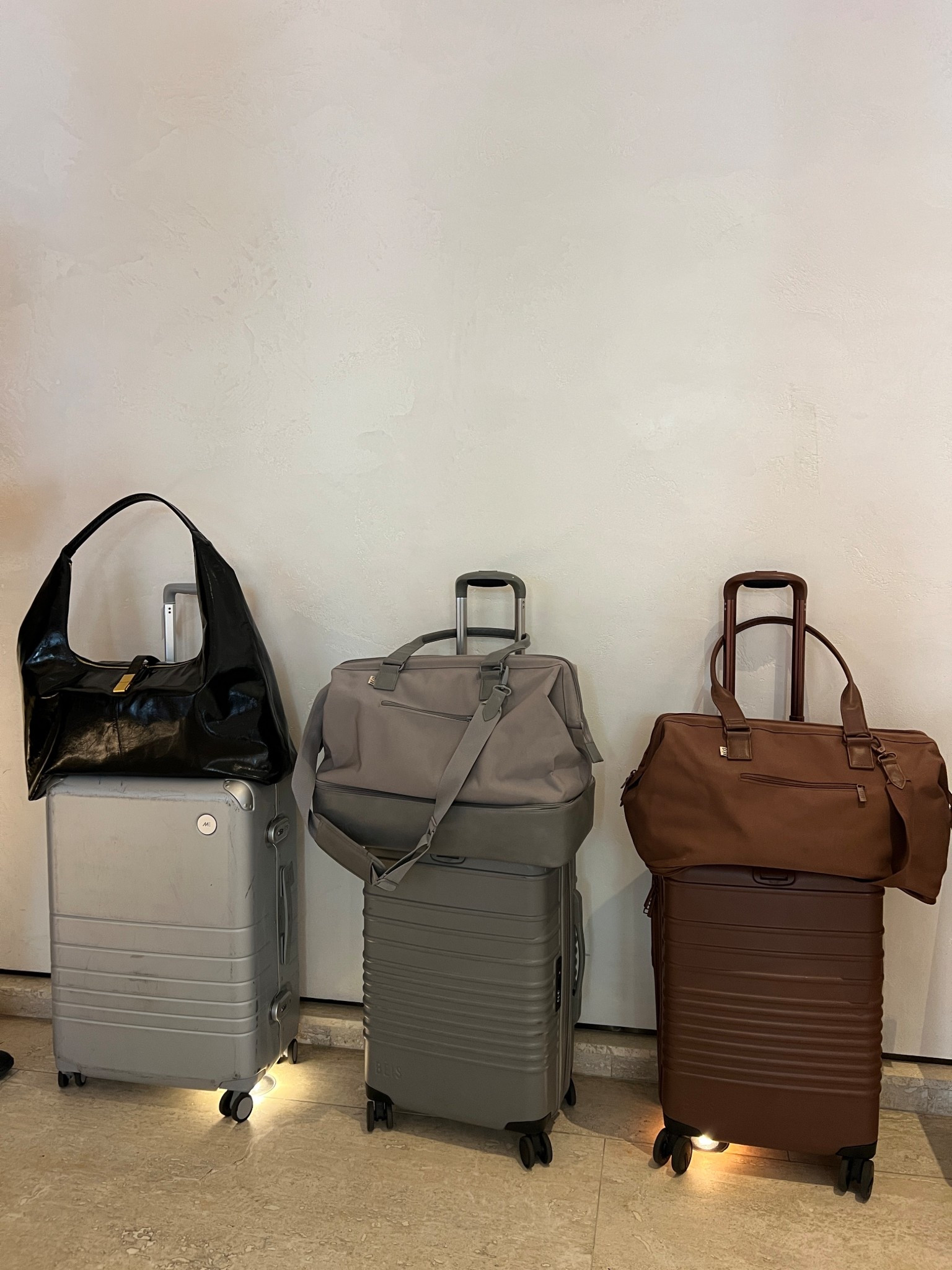 My favorite travel carry on bag with coordinating weekender bag in grey. Comes in brown & olive too! 



#LTKTravel