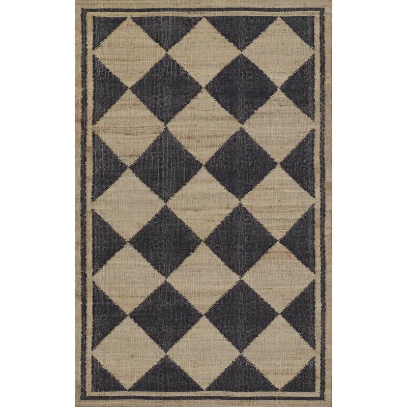 Erin Gates by Momeni Orchard Court Black Hand Woven Wool and Jute Area Rug | Wayfair North America