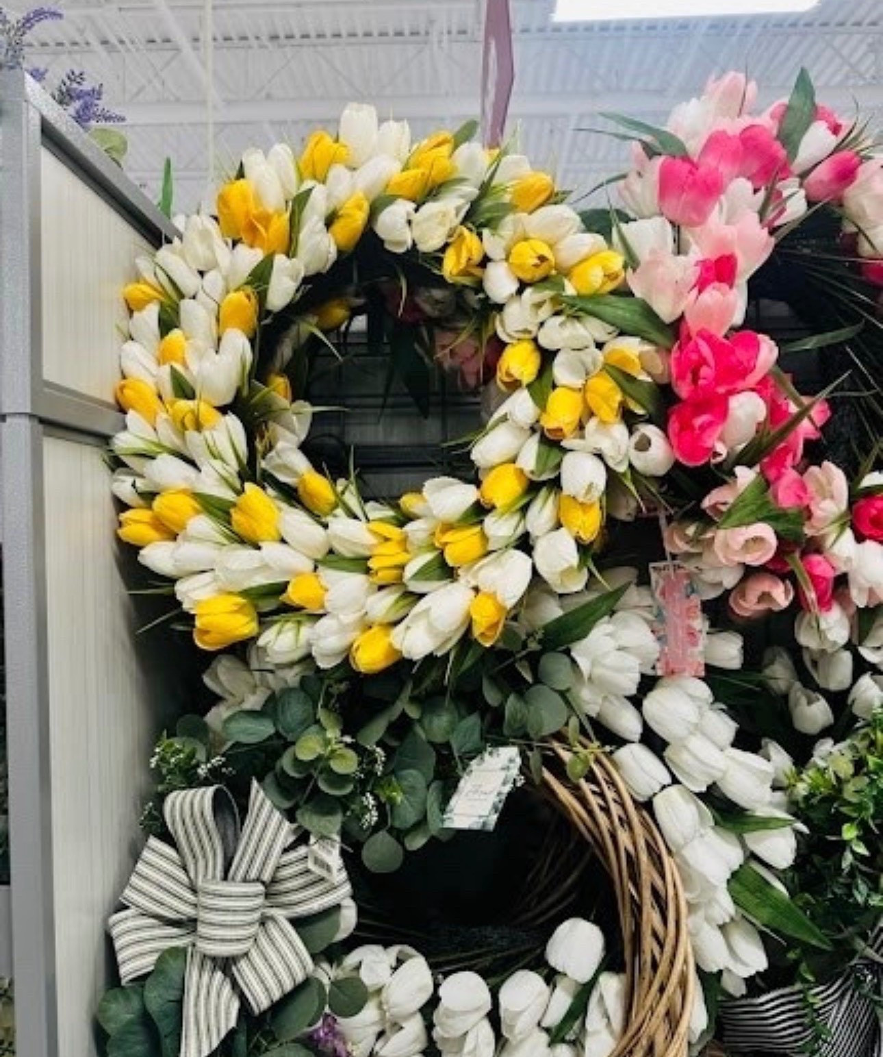 POV: You just found the perfect Spring wreath. 🌷 Nothing says "welcome home" like a burst of fresh tulips! I’m obsessed with the mix of yellow and white—it’s so crisp and cheery. If your front door is looking a little bare after the holidays, this is your sign to grab a floral refresh. 🏡✨

#LTKHome #LTKSeasonal
