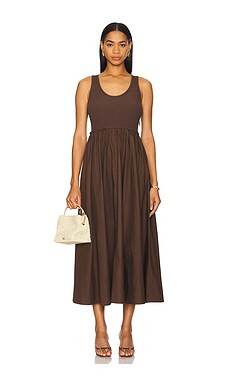 Zimmermann Poplin Racer Dress in Chocolate from Revolve.com | Revolve Clothing (Global)