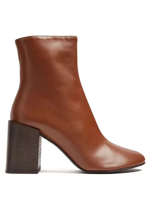 Saul square-heel leather ankle boots | Acne Studios | Matches (APAC)