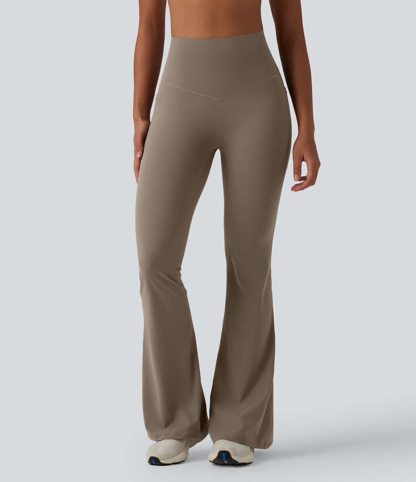 Halara UltraSculpt™ High Waisted Tummy Control Flare Yoga Leggings with Pockets | HALARA