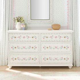 Hill House Home Chelsea 6-Drawer Wide Dresser (58.5w x 19d") | Pottery Barn Teen