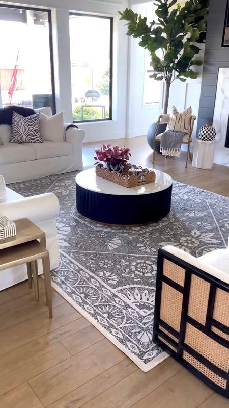 Living room, living room furniture, living room rug, area rug, home decor, fall home, fall decor 

#LTKhome #LTKFind #LTKSeasonal