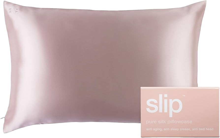 slip The Original Queen Pure Silk Pillow Case - 100% Pure 22 Momme Mulberry Silk - Queen Size Sta... | Amazon (US)