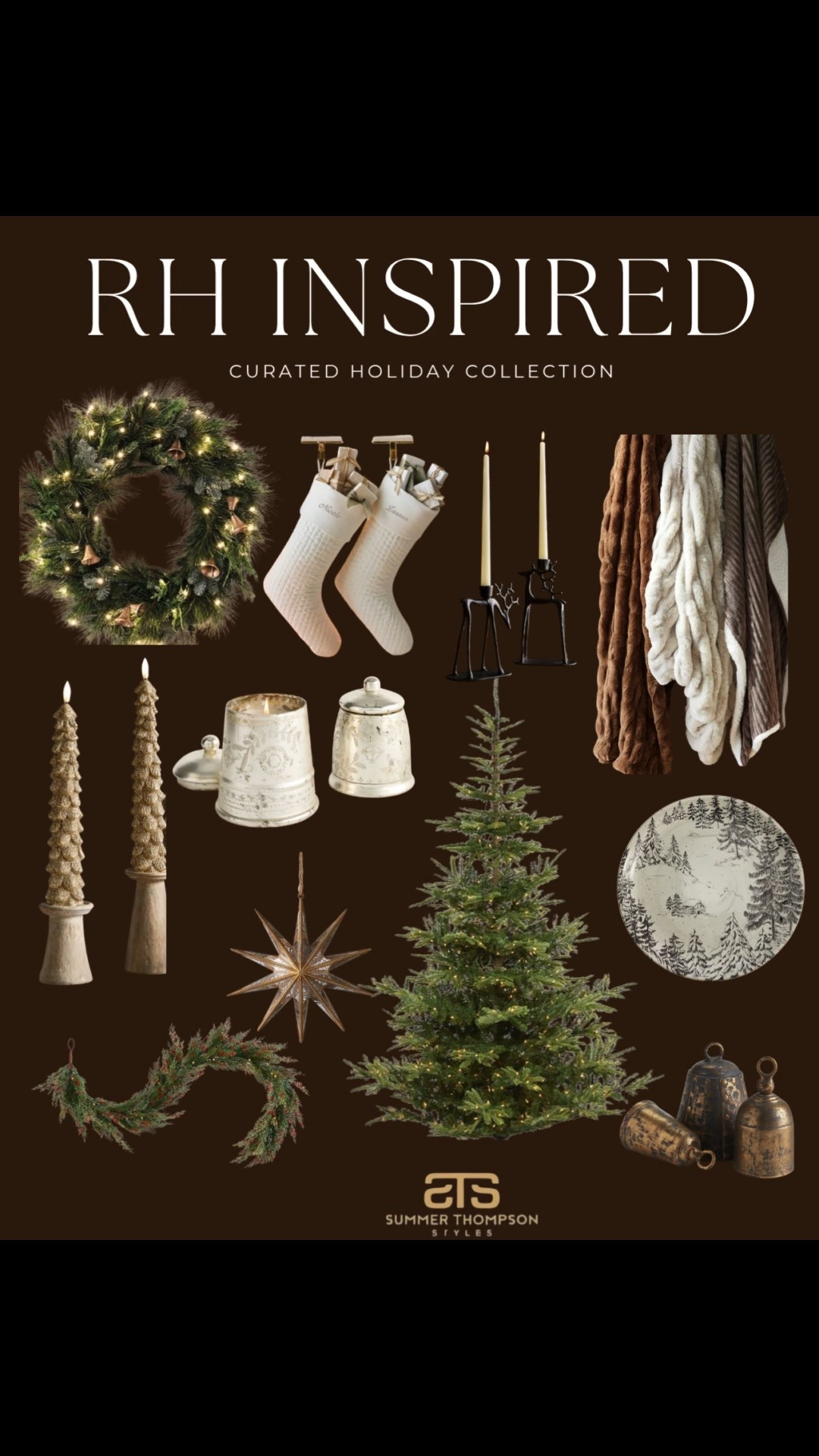 I love the RH look, specially when it's at an affordable price! Here are a few of my RH inspired Christmas finds I'm loving! 

 #LTKHoliday #LTKSeasonal #LTKHome