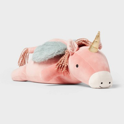 Pegasus Weighted Plush Kids' Throw Pillow Pink - Pillowfort™ | Target