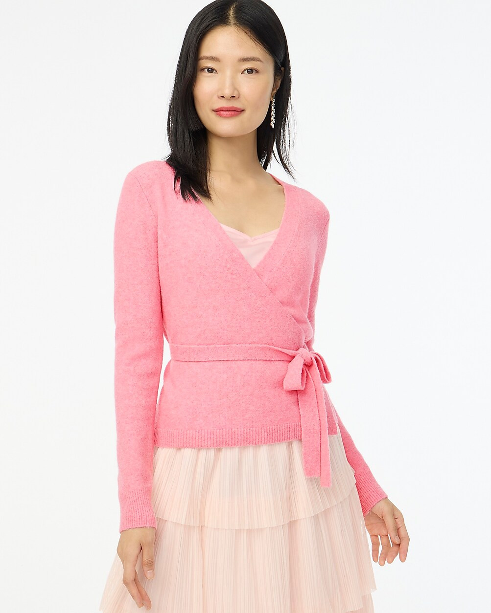 Wrap sweater in extra-soft yarn | J.Crew Factory
