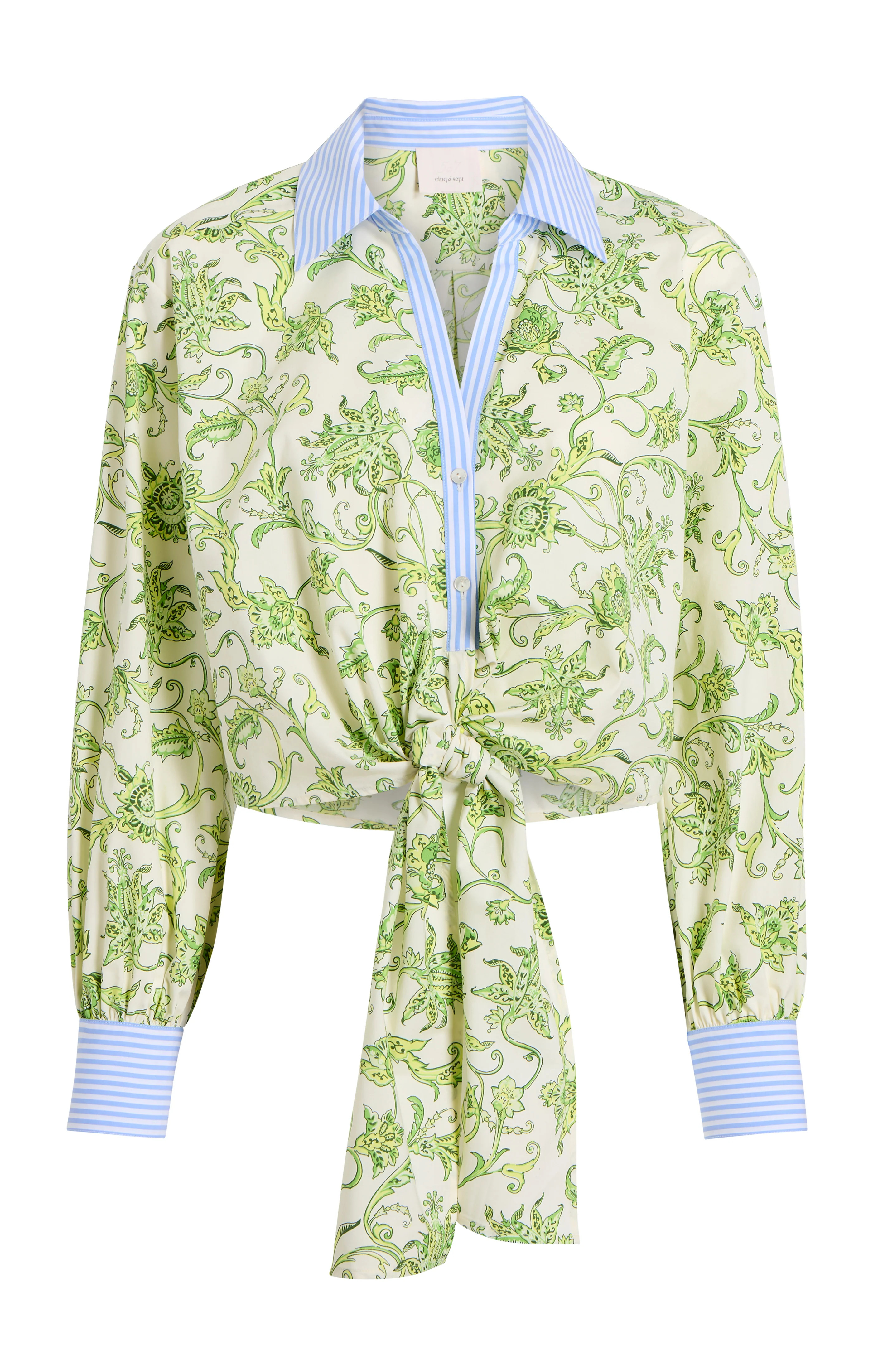 Ivy Paisley Poplin Mariana Top | Cinq à Sept