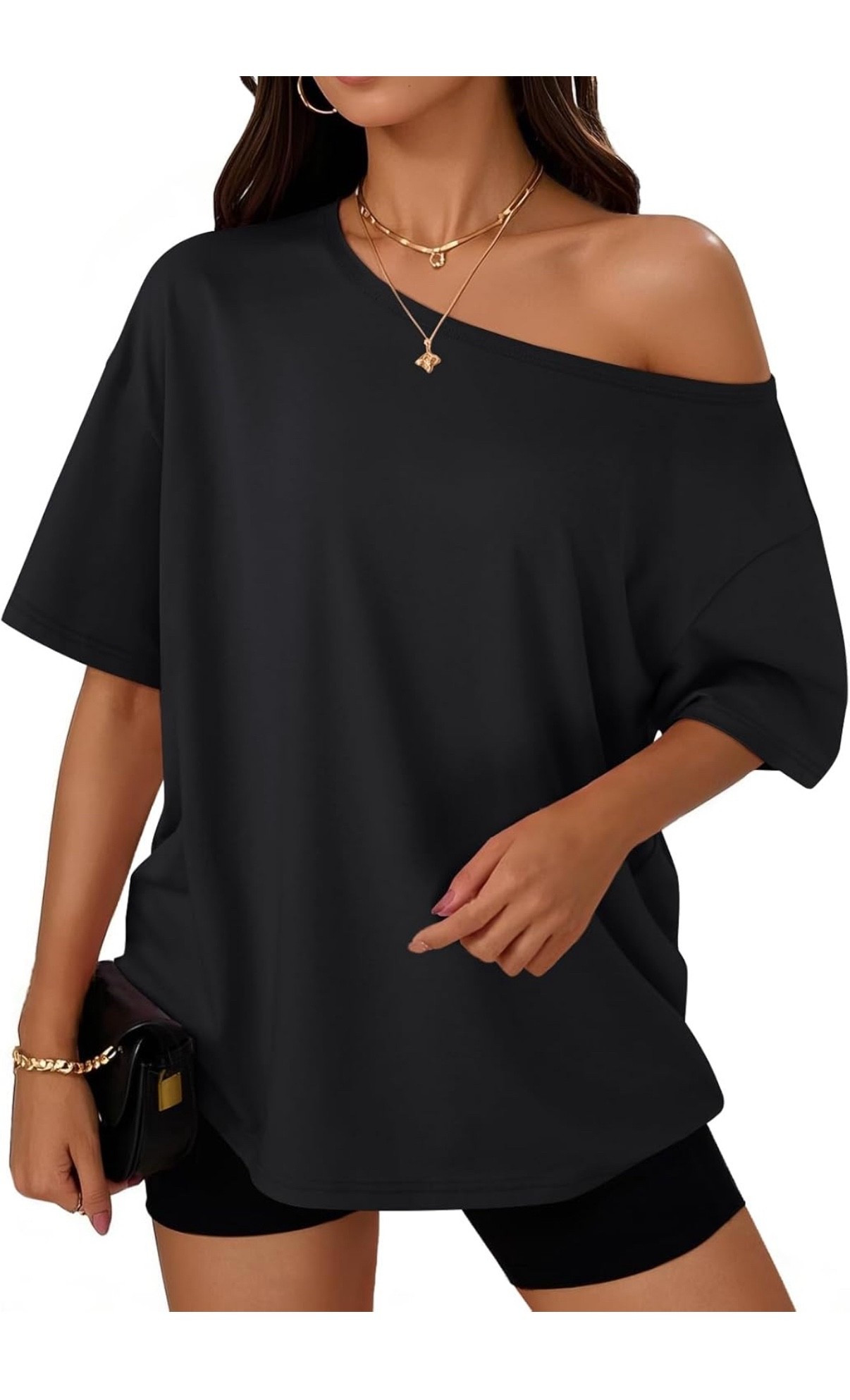 Women’s off the shoulder tee shirt blouse 