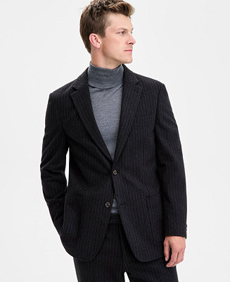 Men's Modern-Fit Wool Pinstripe Suit Separate Jacket | Macy's