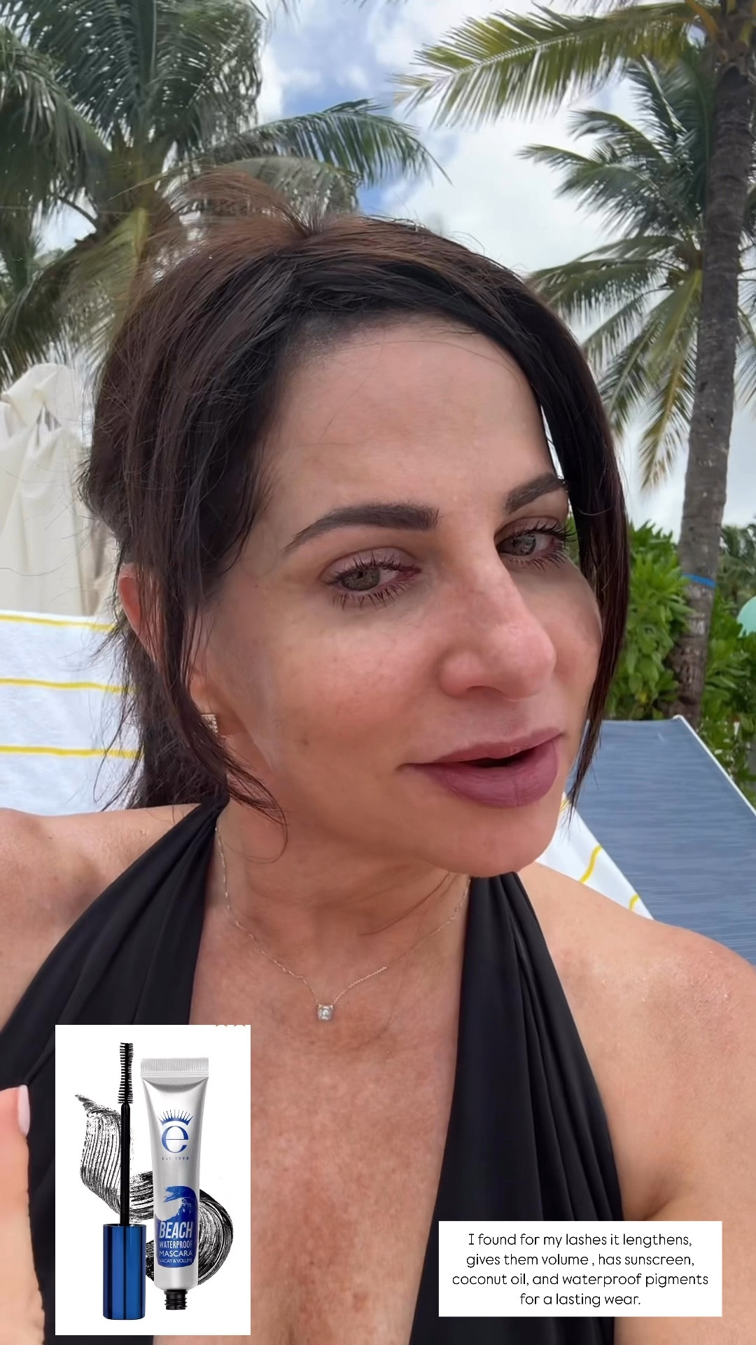 Loving this waterproof mascara. It lengthens my lashes and gives them volume. It also contains coconut oil and sunscreen. For a waterproof mascara what more could you ask for. The best part is that it does work . 

#LTKOver40 #LTKVideo #LTKBeauty