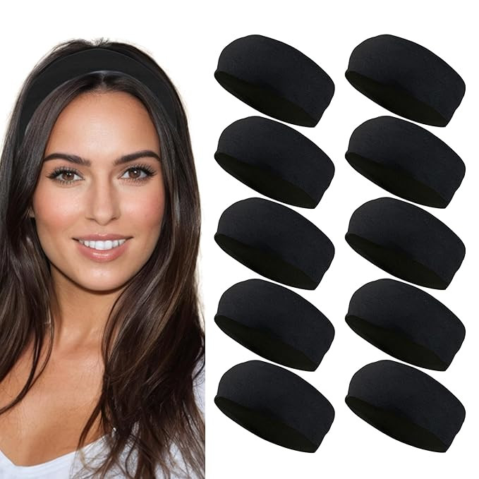 Styla Hair Headbands for Women Stretch Fashion Headbands 10 Pack Non-Slip Head Wraps Great for Sp... | Amazon (US)