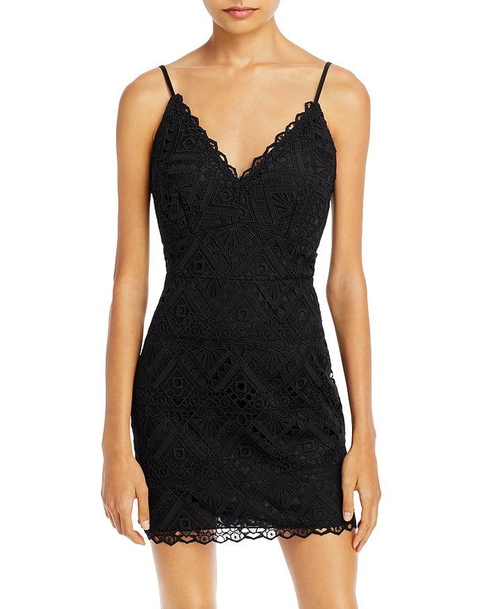 Sleeveless Lace Mini Dress | Bloomingdale's (US)