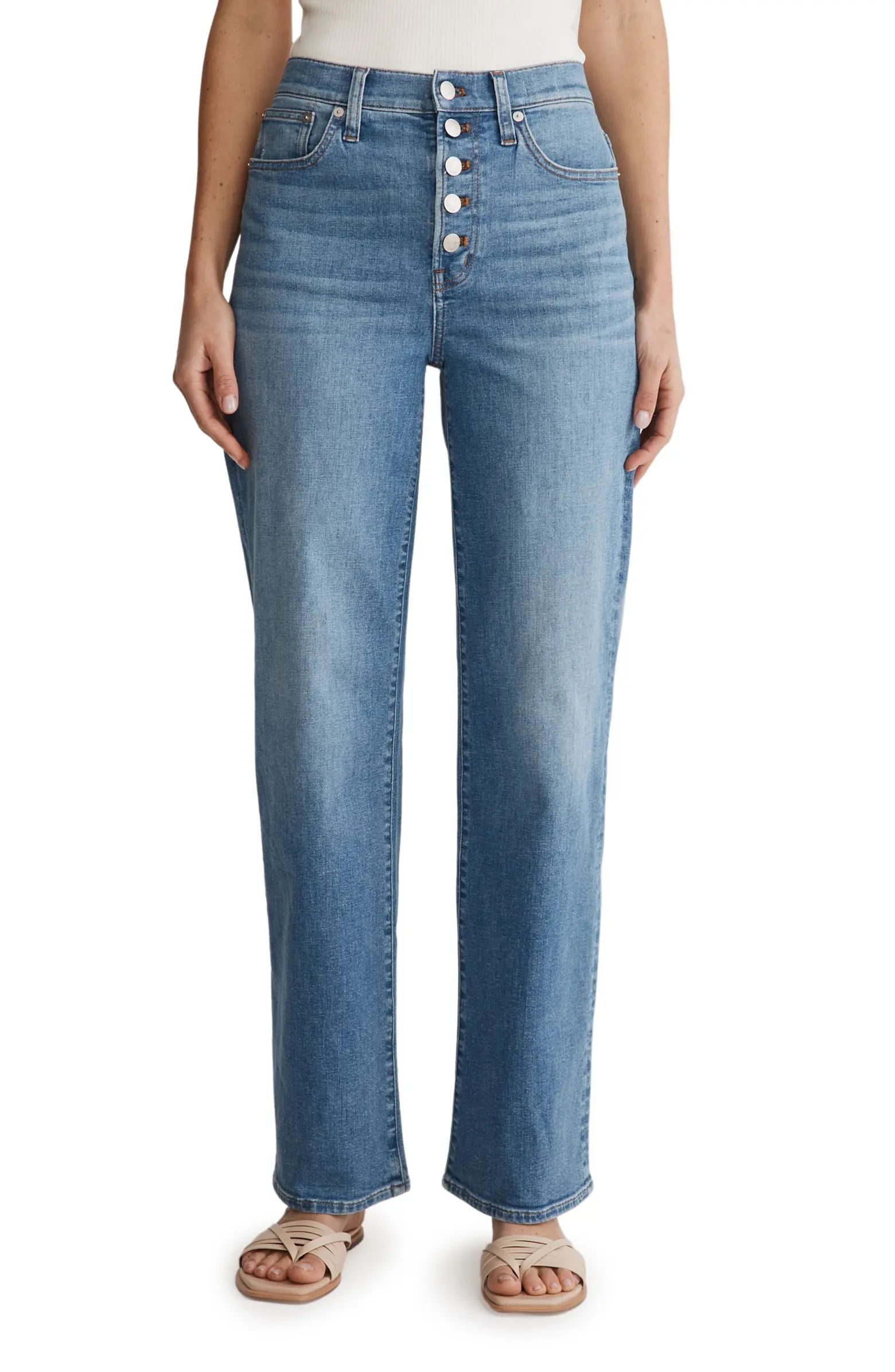 The Tall Perfect Vintage Wide Leg Crop Jeans | Nordstrom Rack