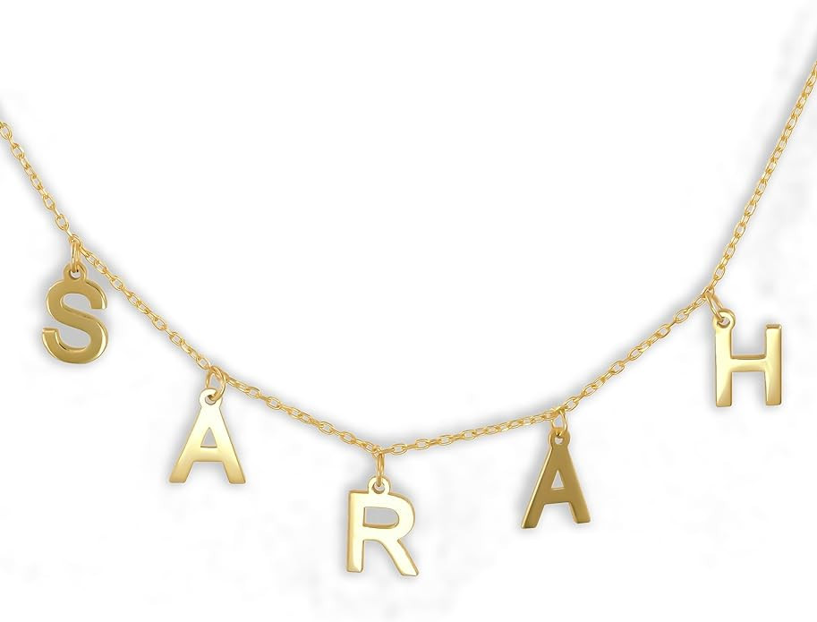 Custom Name Necklace Personalized, Sterling Silver Necklace for Women, Personal Gift Customized N... | Amazon (US)