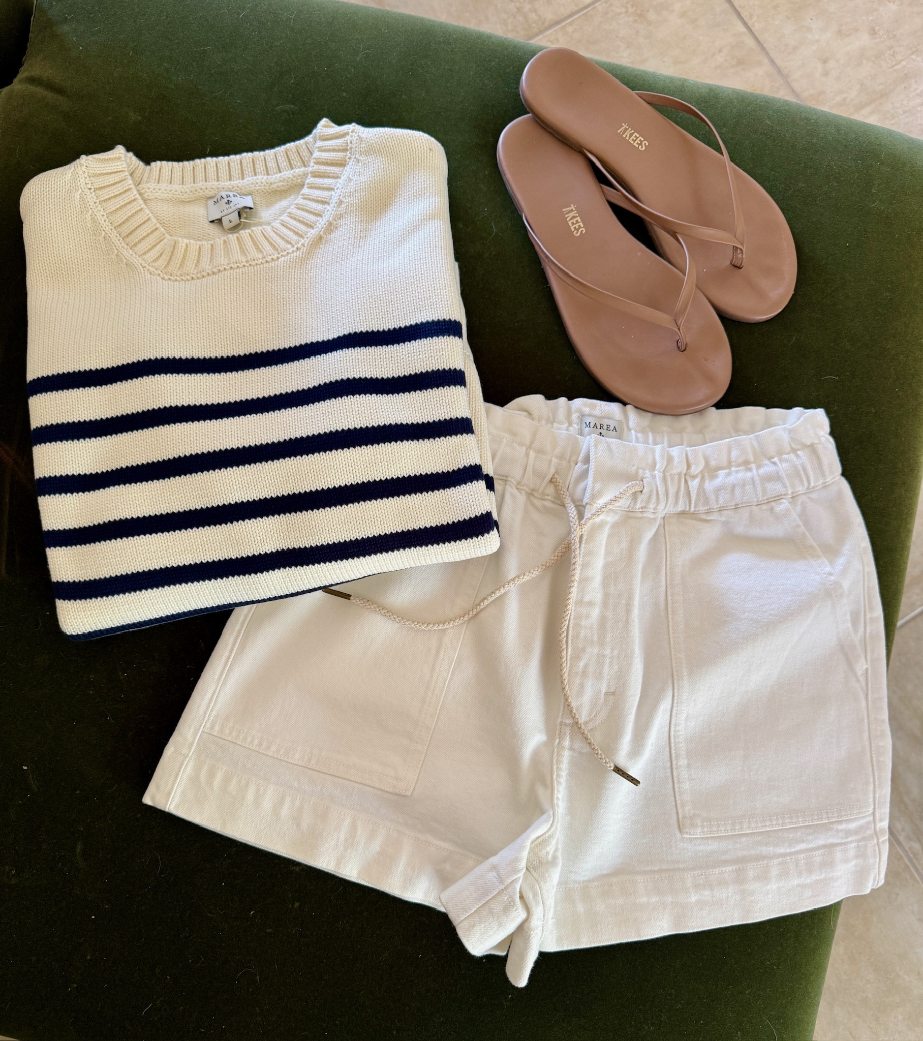 This look is so cute for a beach day, boat day or day by the water! Paired with a red scarf for 4th of July or Memorial Day! I love the navy and white look for summer! 

#LTKootd #LTKdayinmylife #LTKSeasonal