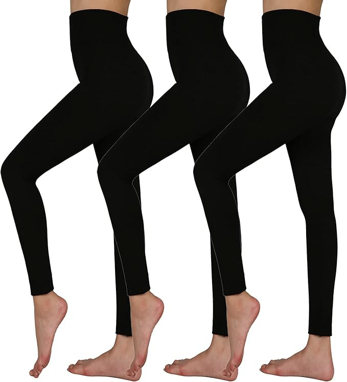 TRIUNION 3 Pack Thermal Fleece Lined Leggings Women High Waisted Tummy Control Winter Warm Yoga P... | Amazon (US)