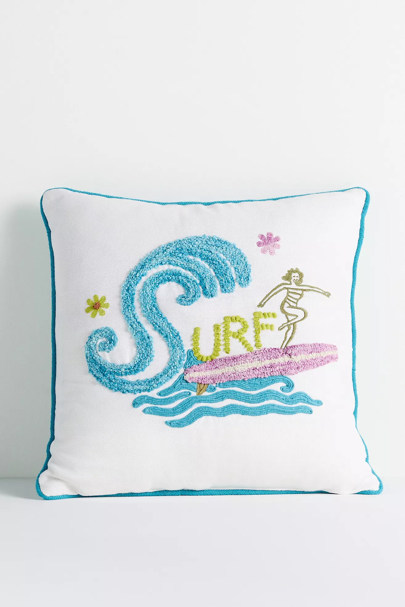 Allani Cotton Indoor/Outdoor Hand-Tufted Pillow | Anthropologie (US)