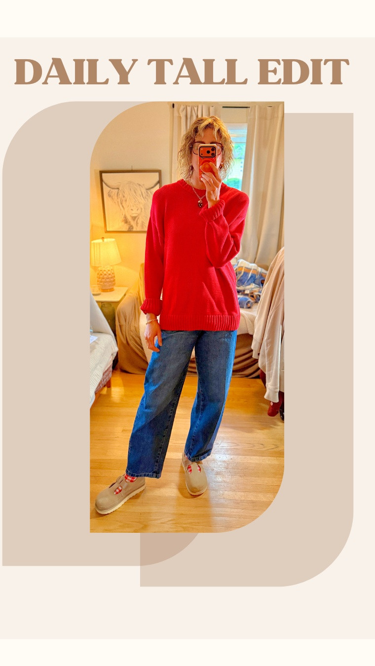 Tall girls… I accidentally found the PERFECT barrel jeans and now they’re sold out 😭

The Victoria Beckham x Gap jeans kept showing up in my feed and even though they weren’t labeled tall, they looked REALLY long on the model. No inseam listed (why do brands do this 🙃), but the fit looked so good I decided to risk it.

And honestly? Best random denim purchase I’ve made in a while.

For reference:
• 6’3”
• 36” inseam
• long torso + long legs
• typically between a 28/29

I grabbed my regular size and not gonna lie… when I first put them on I panicked a little because they were SNUG. These are 100% cotton denim with no stretch.

BUT.

After wearing them throughout the day, they relaxed into the perfect fit. The waist molded perfectly, the denim quality feels expensive, and I’m obsessed with all the little details — especially the leather patch on the back.

And the barrel fit? So good.

I know barrel jeans are controversial but as an almost 40-year-old woman, I love how modern they feel without trying too hard. Gap denim has honestly been carrying my wardrobe lately when it comes to trending jeans for tall women.

If you’re looking for:
✔️ Tall girl friendly jeans
✔️ Long inseam denim
✔️ Barrel jeans outfit inspo
✔️ Premium feeling denim
✔️ Gap jeans reviews
✔️ Denim trends 2026

…these are worth stalking for a restock.

SAVE this post for the restock alert 👏

COMMENT “SHOP” and I’ll send you the link to these jeans + all my favorite barrel jeans from Gap right now.

#LTKTall #LTKMidsize #LTKOver40