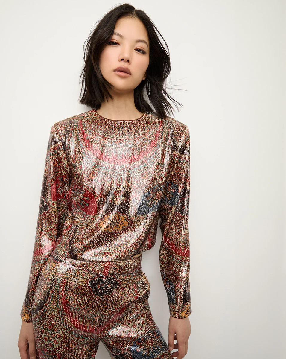 Kippa Sequin Top | Veronica Beard