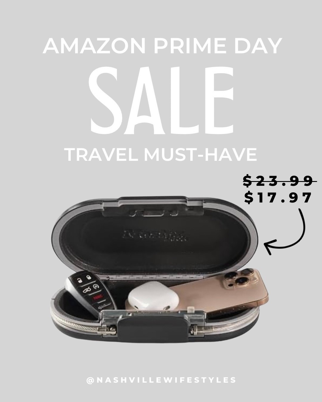 A must-have purchase EVERYONE needs and it’s on sale for Prime Day 🙌🏻 

This lockbox will be one of the smartest purchases you’ll make for protecting your valuables. Whether you’re on the go, at the gym, at the beach, or just need a secure place to stash items in your car, this lock box delivers outstanding performance, durability, and peace of mind. 

#primeday #sale #travelnecessities #musthave #amazon

#LTKSaleAlert #LTKTravel #LTKActive