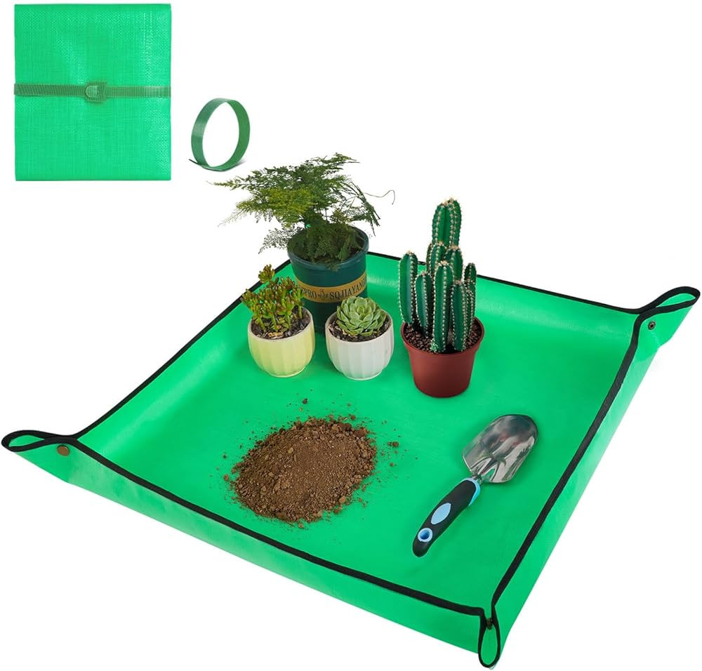 Repotting Mat for Indoor Plant Transplanting and Mess Control 27"x 27" Thickened Waterproof Potti... | Amazon (US)