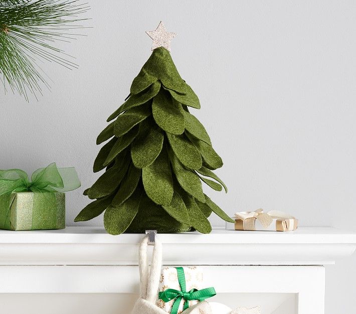 Felted Faux Tree Stocking Holder | Pottery Barn Kids