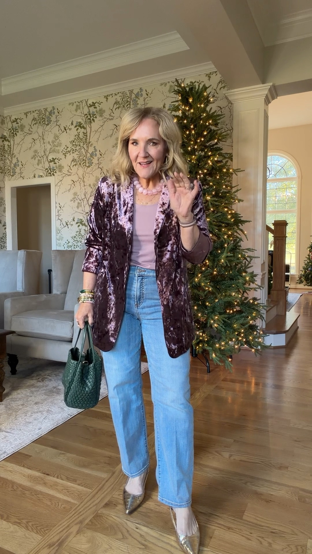@chicos holiday styles can be easily worn long past December 
30% off sitewide! 
All sizes are 1.0 regular except:
Pink velvet pullon pants size .5 
Black pants size 1.0 petite 
20% off on my jewelry code NANETTE20

#LTKOver40 #LTKHoliday #LTKSaleAlert