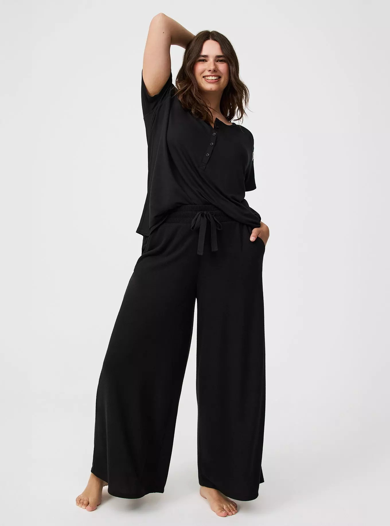 Super Soft Plush Wide-Leg Lounge Pant | Torrid (US & Canada)
