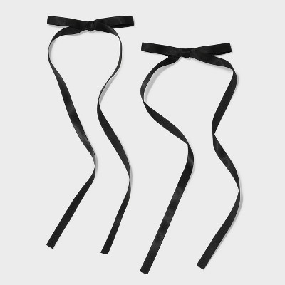 Salon Clip Hair Bow Set 2pc - Wild Fable™ Black | Target
