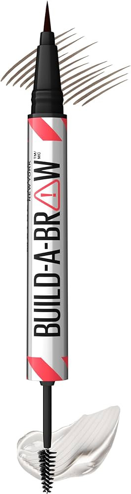 Maybelline Build-A-Brow 2-in-1 Brow Pen and Sealing Eyebrow Gel, Eyebrow Makeup for Real-Looking,... | Amazon (US)