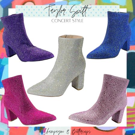✨These rhinestone booties would be the perfect sparkle for your Eras outfit! They come in 11 color options. So fun for any concert, festival, fair, the sky’s the limit!😍

#taylorswift #concertshoes #taylorswiftconcertoutfit #countryconcert #nashvilleoutfit #erasoutfit #concertbooties #rhinestonebooties #festivalshoes #festivalbooties

#LTKFestival #LTKshoecrush #LTKSeasonal