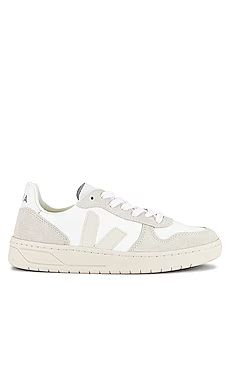 Veja V-10 Sneaker in White, Natural & Pierre from Revolve.com | Revolve Clothing (Global)