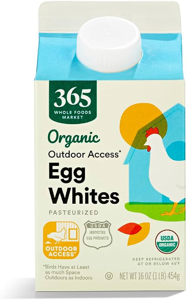 365 by Whole Foods Market, Eggs Liquid Egg Whites Organic, 16 Ounce | Amazon (US)