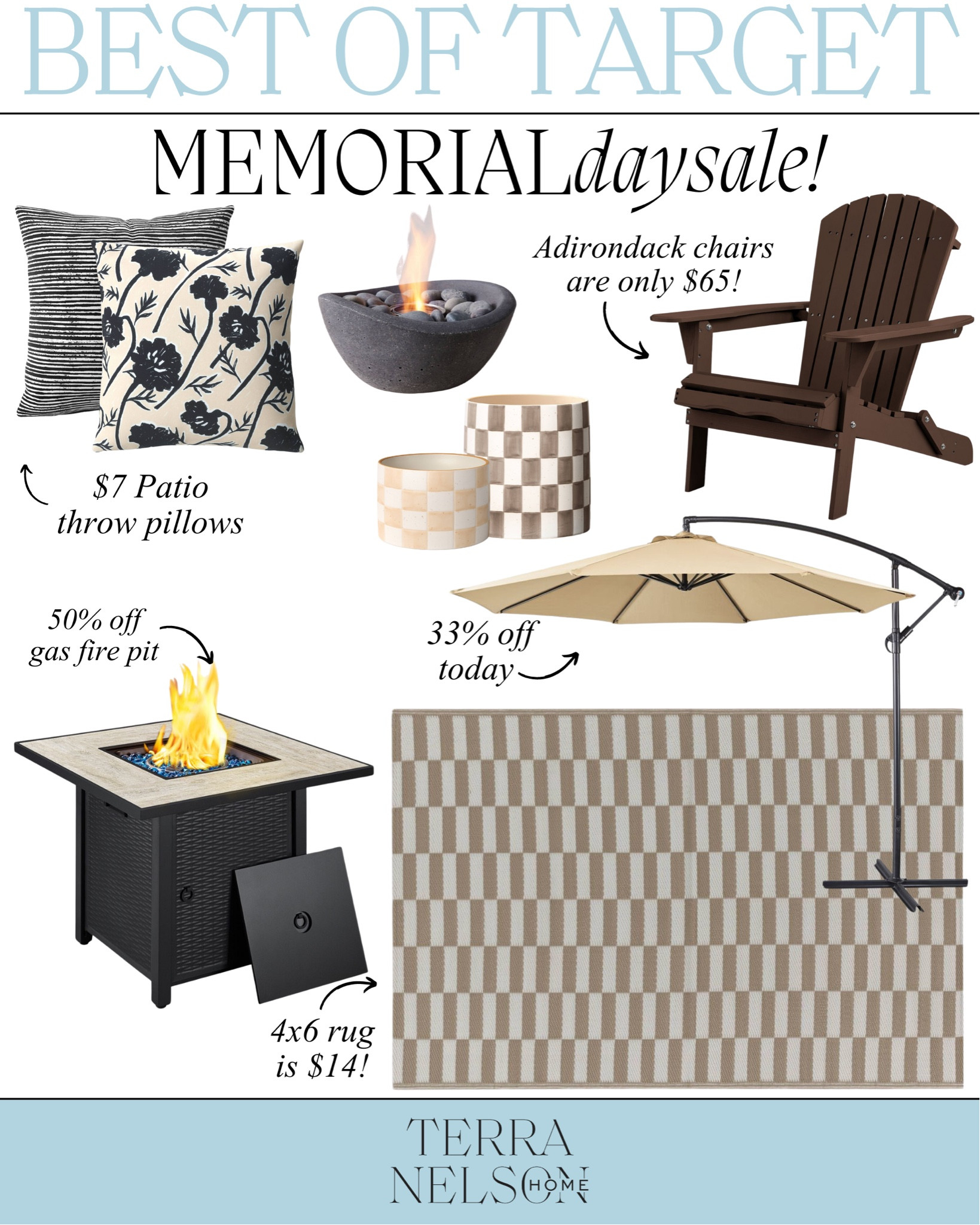 Target Memorial Day Sale / Target Sale / Outdoor Decor Sale / Outdoor Seating / Outdoor Lighting / Outdoor Area Rugs / Outdoor Firepits / Outdoor Throw Pillows / Patio Decor

#LTKHome #LTKSeasonal #LTKSaleAlert