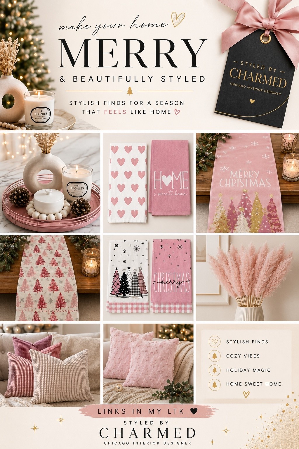 🎄✨ Christmas in July is officially here! ✨🎄

The best holiday decorators know one secret… shop early. 🤍

I’m already collecting cozy, elevated Christmas finds that will make your home feel warm, festive, and beautifully styled before the holiday rush begins. Think soft pinks, cozy textures, pretty table linens, and those little details that make your home feel extra magical.

Save this collection now, and thank yourself when December rolls around. 🎀

🛍️ Shop all of my Christmas in July favorites in my LTK!

#ChristmasInJuly #styledbycharmed

#LTKSaleAlert #LTKHome #LTKU