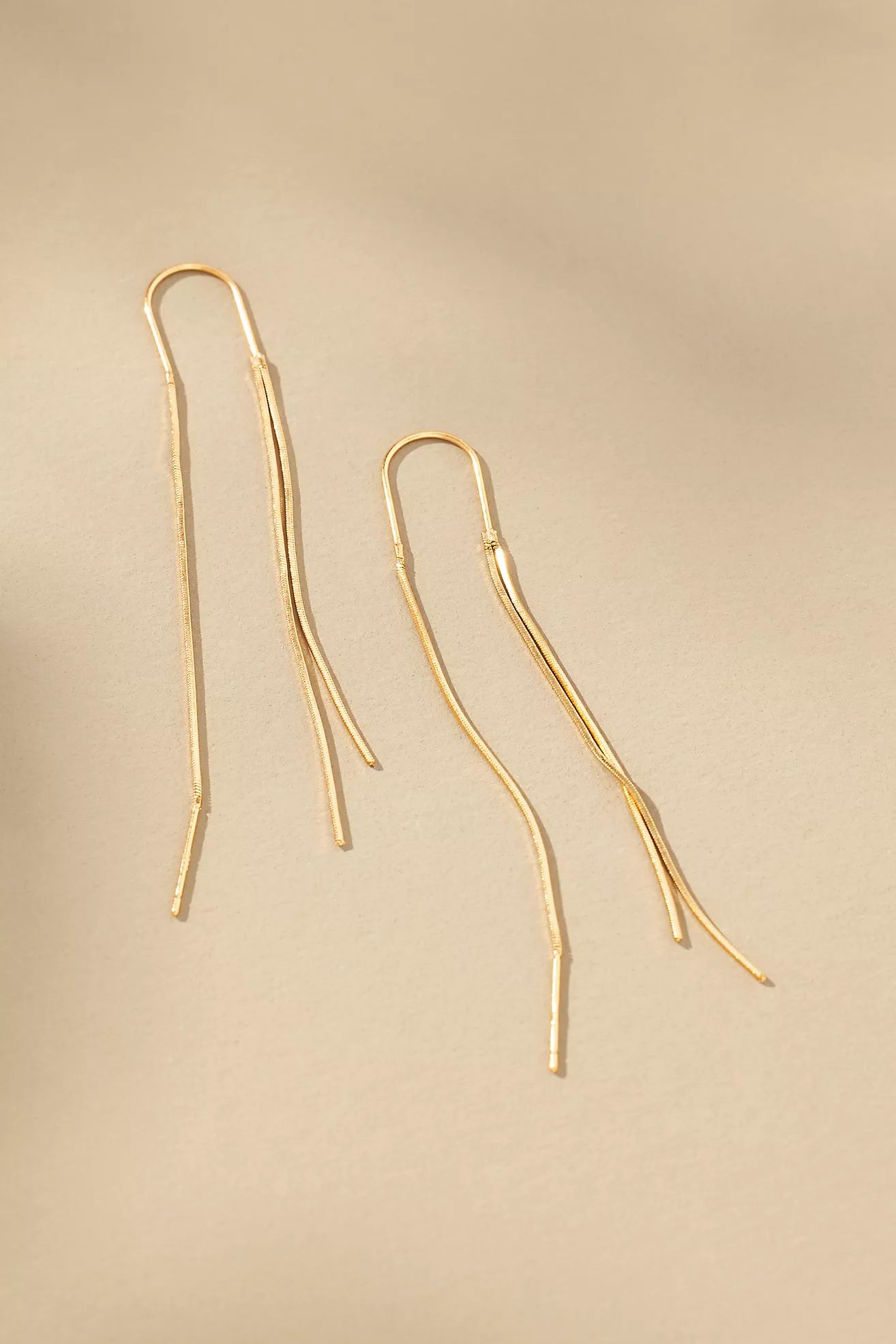 Sleek U-Drop Earrings | Anthropologie (US)